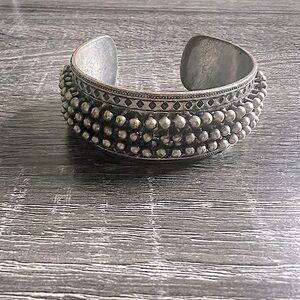 Lucky Brand Vintage Stainless Steel Cuff Bracelet